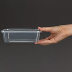 Boîtes moyennes en plastique micro-ondables avec couvercles Fiesta Recyclable 650ml (lot de 250) — DM182