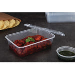 Boîtes moyennes en plastique micro-ondables avec couvercles Fiesta Recyclable 650ml (lot de 250) — DM182