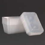 Grandes boîtes en plastique micro-ondables avec couvercles Fiesta 1 L (lot de 250) — DM183