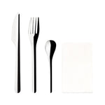 Sets de couverts jetables légers en inox Comas (lot de 50) — DM275