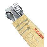 Sets de couverts jetables légers en inox Comas (lot de 50) — DM275