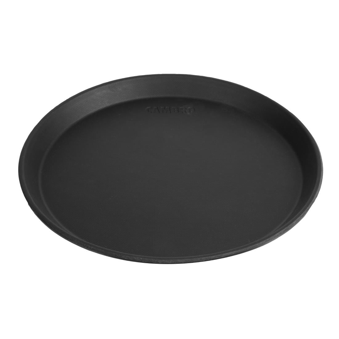 Plateau de service rond fibre de verre antidérapant Camtread Cambro noir 28 cm — DM780