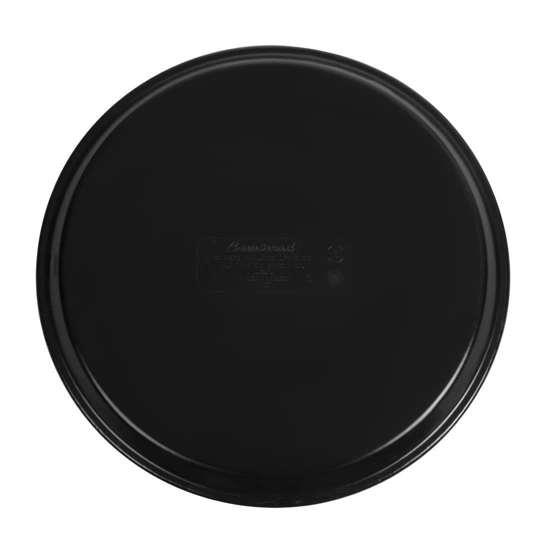 Plateau de service rond fibre de verre antidérapant Camtread Cambro noir 28 cm — DM780