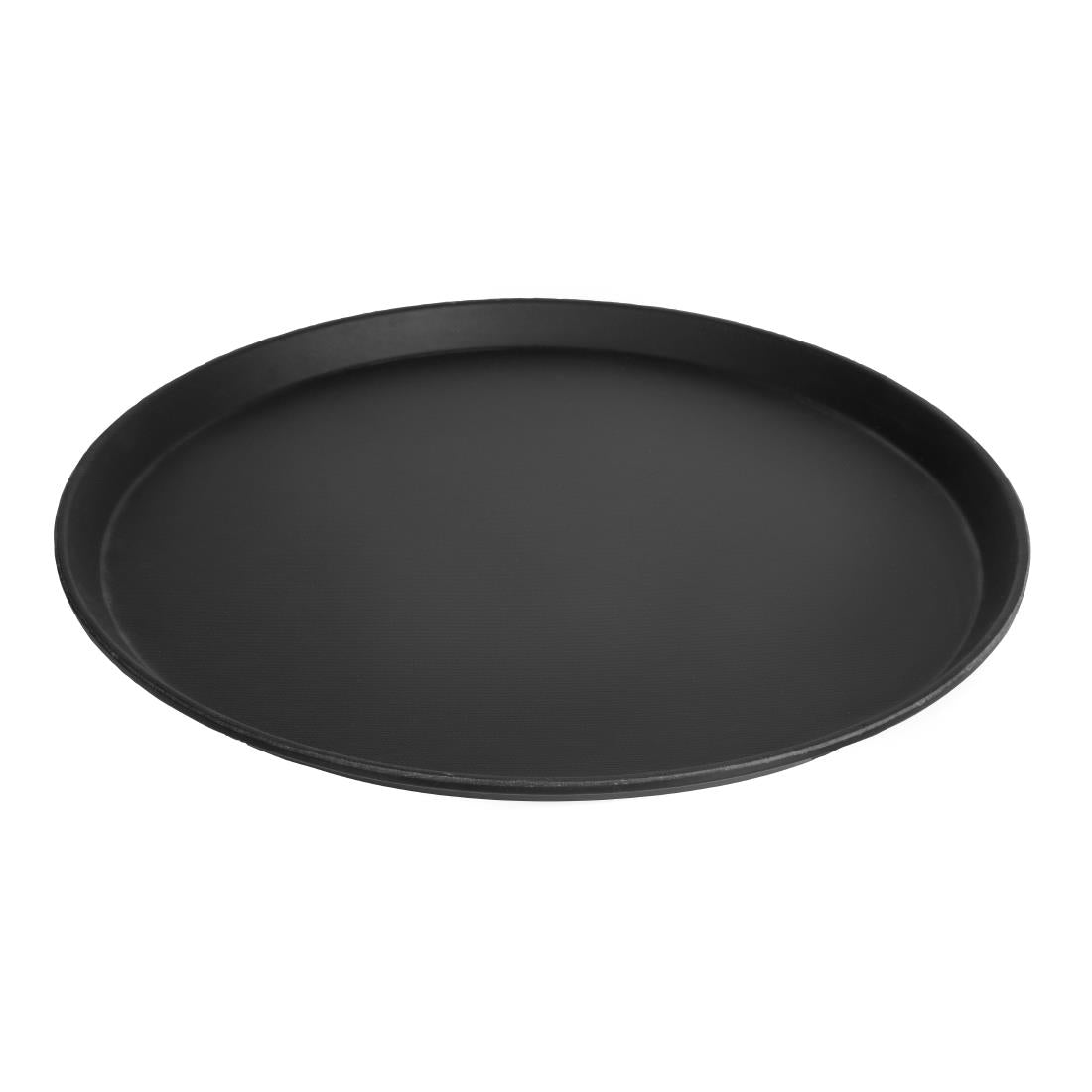 Plateau de service rond fibre de verre antidérapant Camtread Cambro noir 40,5 cm — DM782