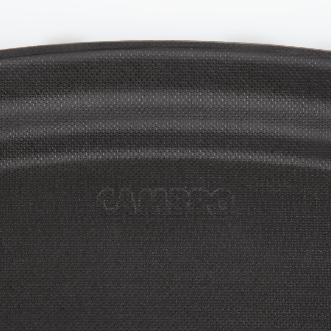 Plateau de service ovale fibre de verre antidérapant Camtread Cambro noir 60 cm — DM783