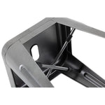 Tabourets bas Bolero Bistro en acier gris métal (lot de 4) — DM933