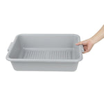 Bac alimentaire perforé en plastique EDLP Vogue gris — DN583