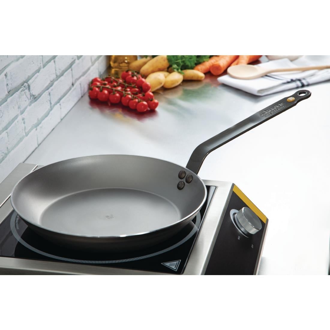 Poêle induction en acier De Buyer Mineral B 280mm — DN899