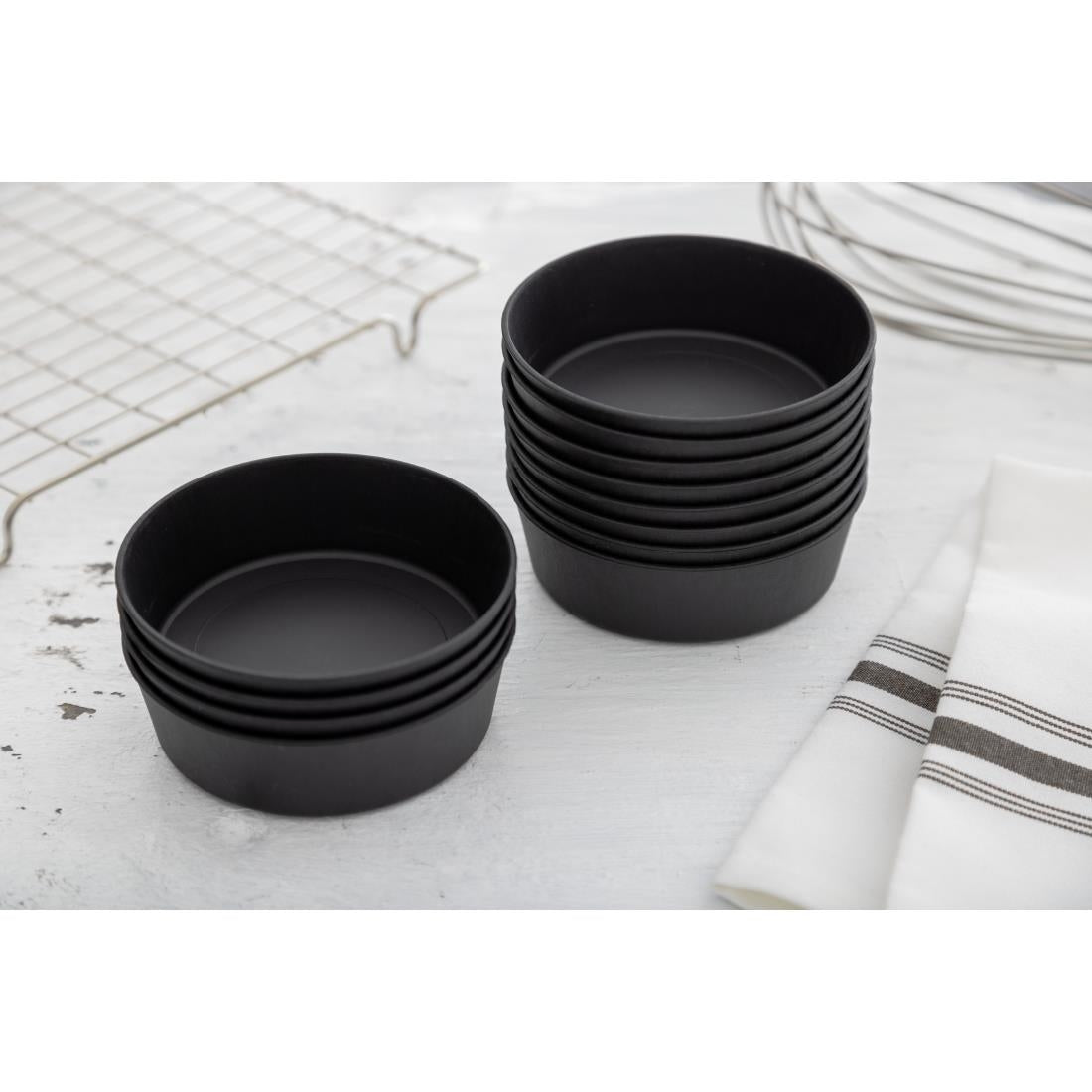 Tourtières individuelles Exoglass Matfer Bourgeat 100mm (lot de 12) — DN950