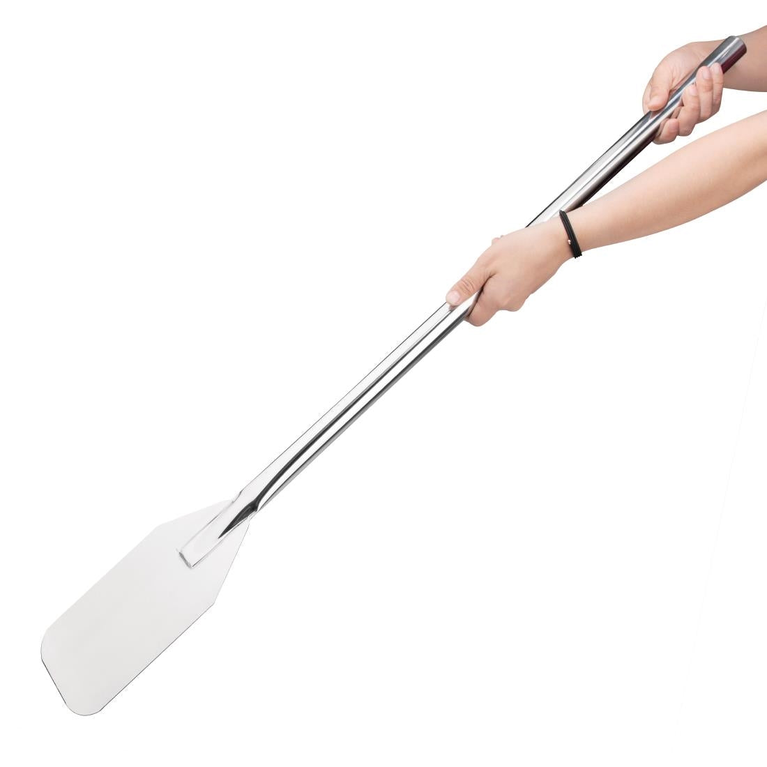 Spatule géante inox Vogue - Pleine — DP019