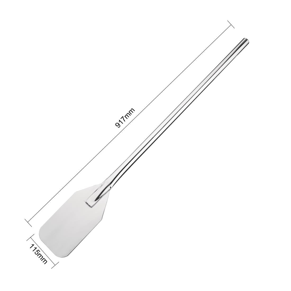 Spatule géante inox Vogue - Pleine — DP019