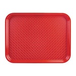 Plateau fast food en plastique Olympia Kristallon rouge 275x353mm — DP213