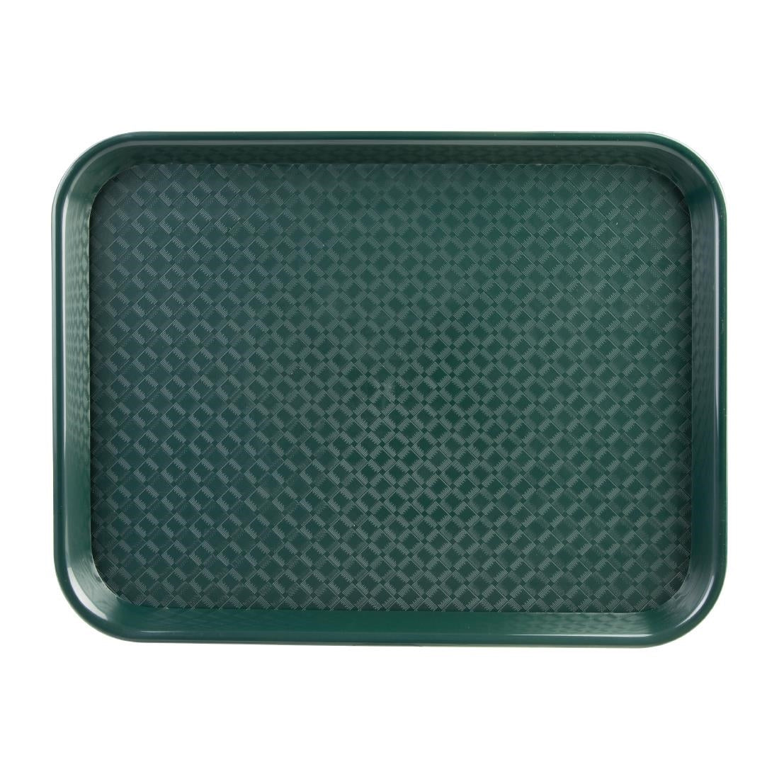 Plateau fast food en plastique Olympia Kristallon vert 275x353mm — DP214