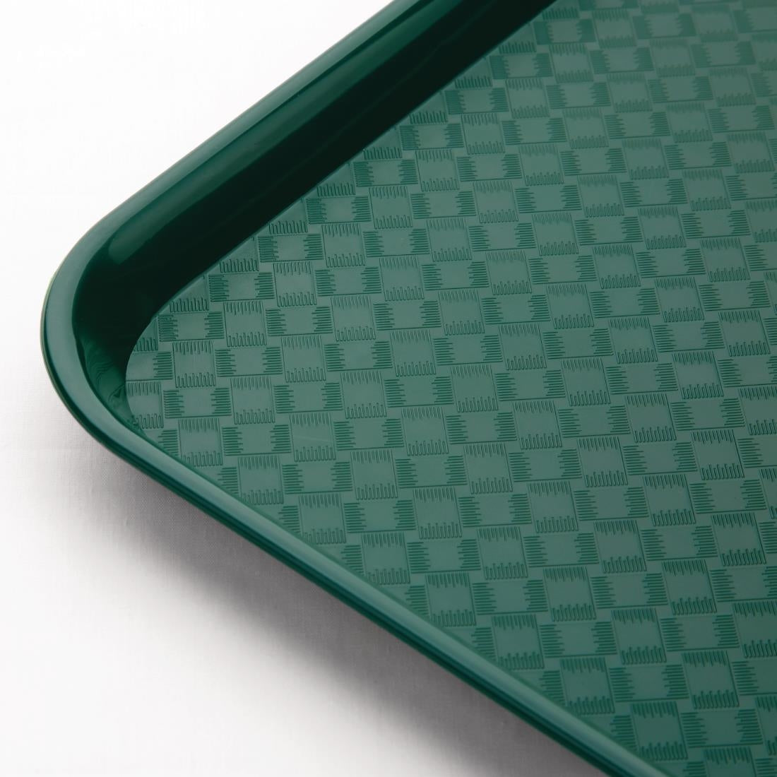 Plateau fast food en plastique Olympia Kristallon vert 275x353mm — DP214