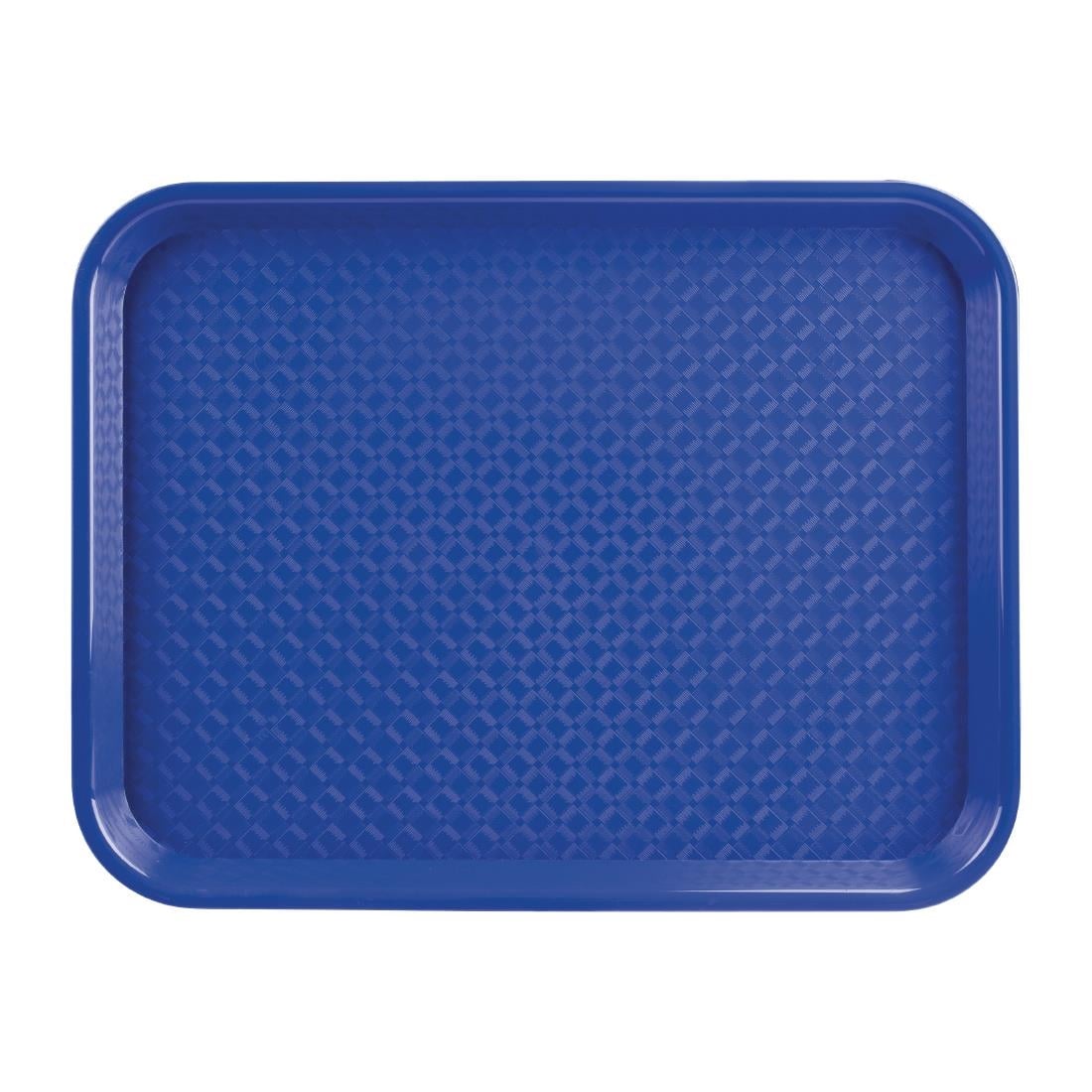 Plateau fast food en plastique Olympia Kristallon bleu 275x353mm — DP215