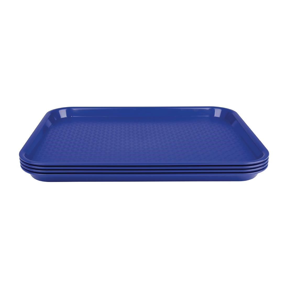 Plateau fast food en plastique Olympia Kristallon bleu 275x353mm — DP215