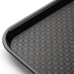 Plateau fast food en plastique Olympia Kristallon noir 275x353mm — DP216