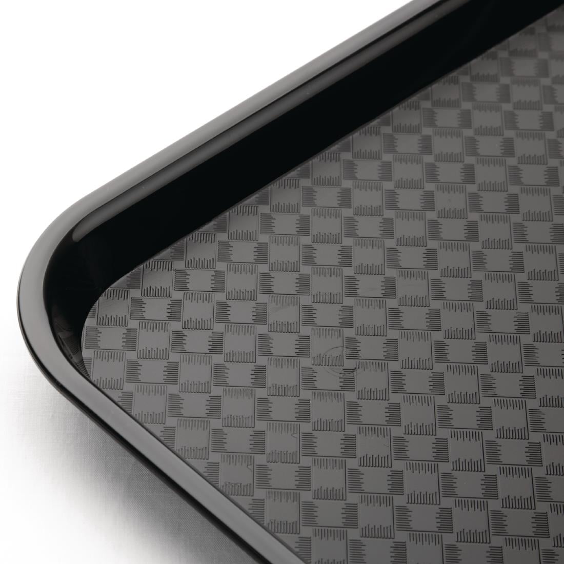 Plateau fast food en plastique Olympia Kristallon noir 275x353mm — DP216