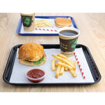 Plateau fast food en plastique Olympia Kristallon noir 275x353mm — DP216