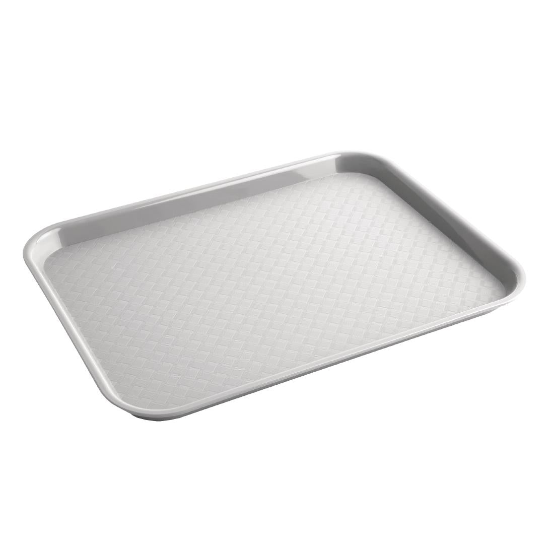 Plateau fast food en plastique Olympia Kristallon gris 275x353mm — DP217