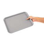 Plateau fast food en plastique Olympia Kristallon gris 275x353mm — DP217