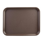 Plateau fast food en PP Olympia Kristallon marron 275x353mm — DP218