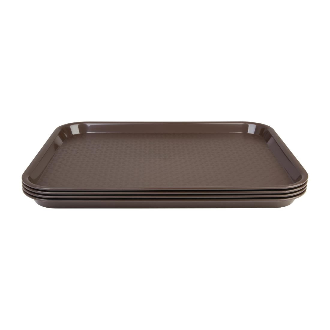 Plateau fast food en PP Olympia Kristallon marron 275x353mm — DP218