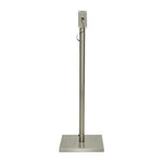 Porte-menu à LED blanches en teck Securit 4xA4 avec poteau et socle — DP529