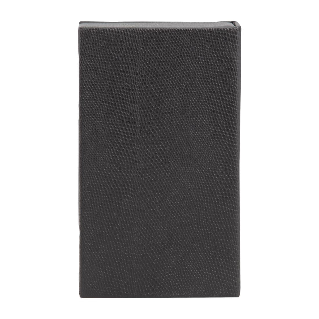 Coffret porte-addition en cuir Securit Trendy noir — DP726