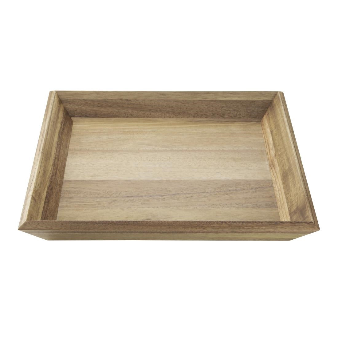 Plateau rectangulaire en acacia Olympia 380x355mm — DP885