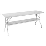 Table de travail pliante inox Vogue 1830x760x780 — DR195