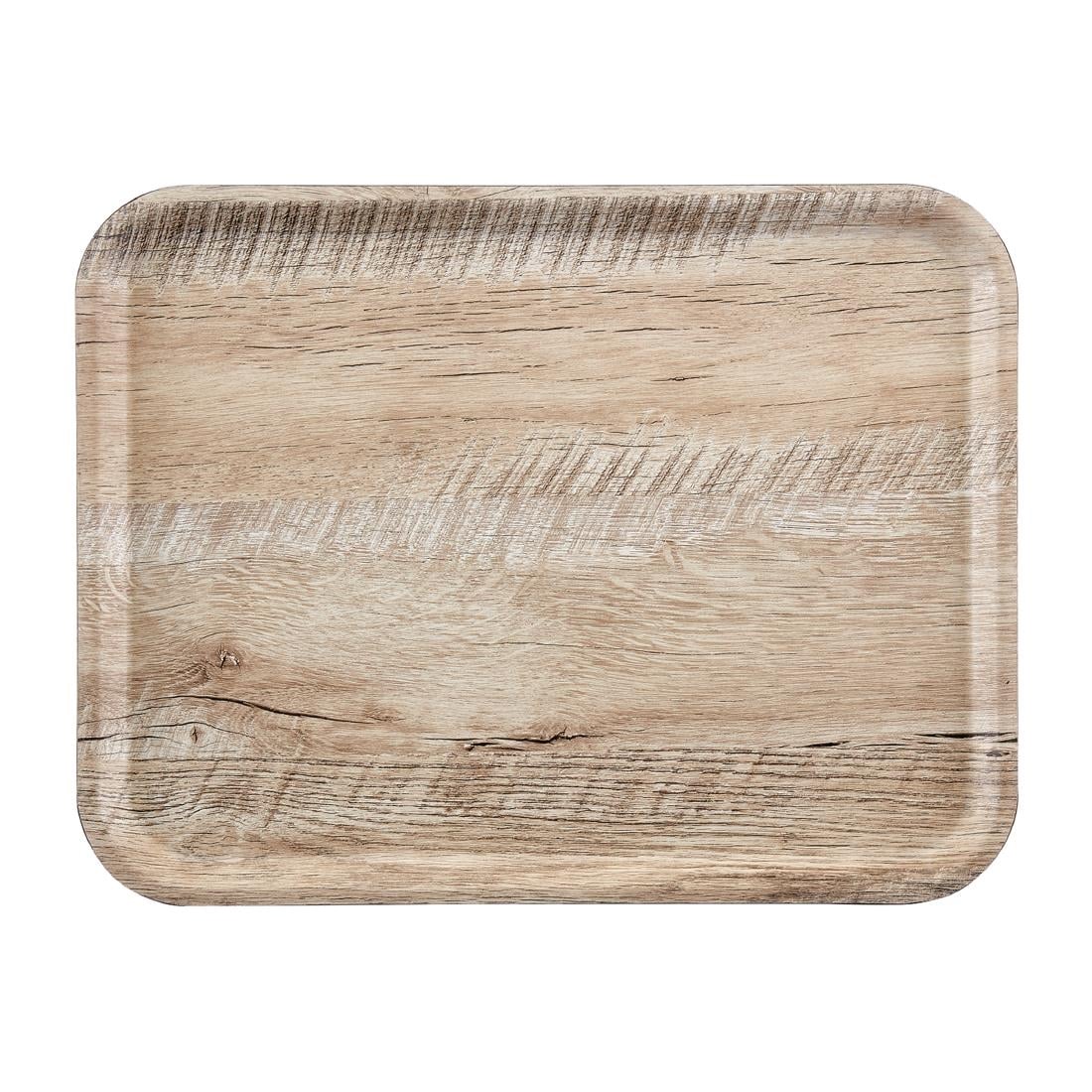 Plateau stratifié surface grainée Madeira Cambro chêne clair 43 cm — DR580