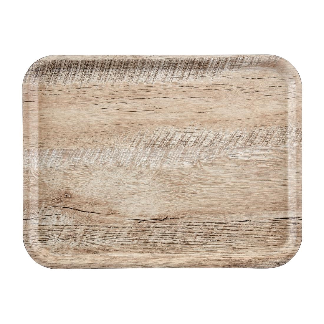Plateau stratifié surface grainée Madeira Cambro chêne clair 46 cm — DR585