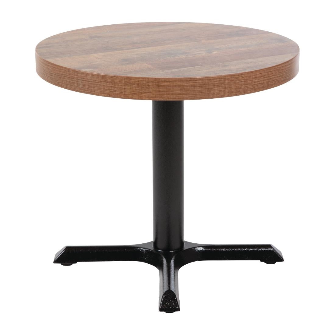 Plateau de table rond Bolero 60 cm effet bois vieilli — DR822
