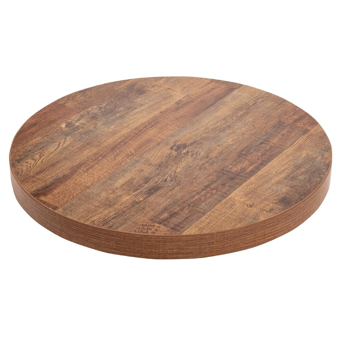 Plateau de table rond Bolero 60 cm effet bois vieilli — DR822