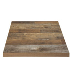 Plateau de table carré Bolero effet bois vieilli - 70 cm — DR823