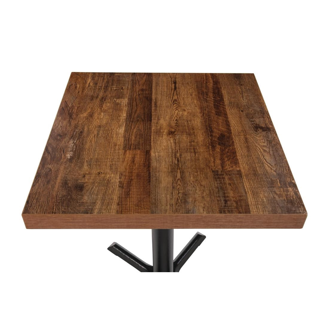Plateau de table carré Bolero effet bois vieilli - 70 cm — DR823