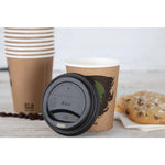 Couvercles gobelets boissons chaudes CPLA compostables Fiesta Compostable 225 ml (lot de 1000) — DS052