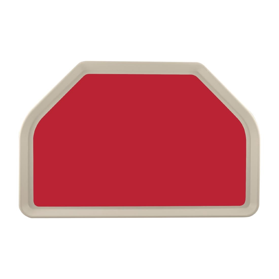 Plateau de service en polyester Roltex Trapèze GN 500x325mm rouge — DS093
