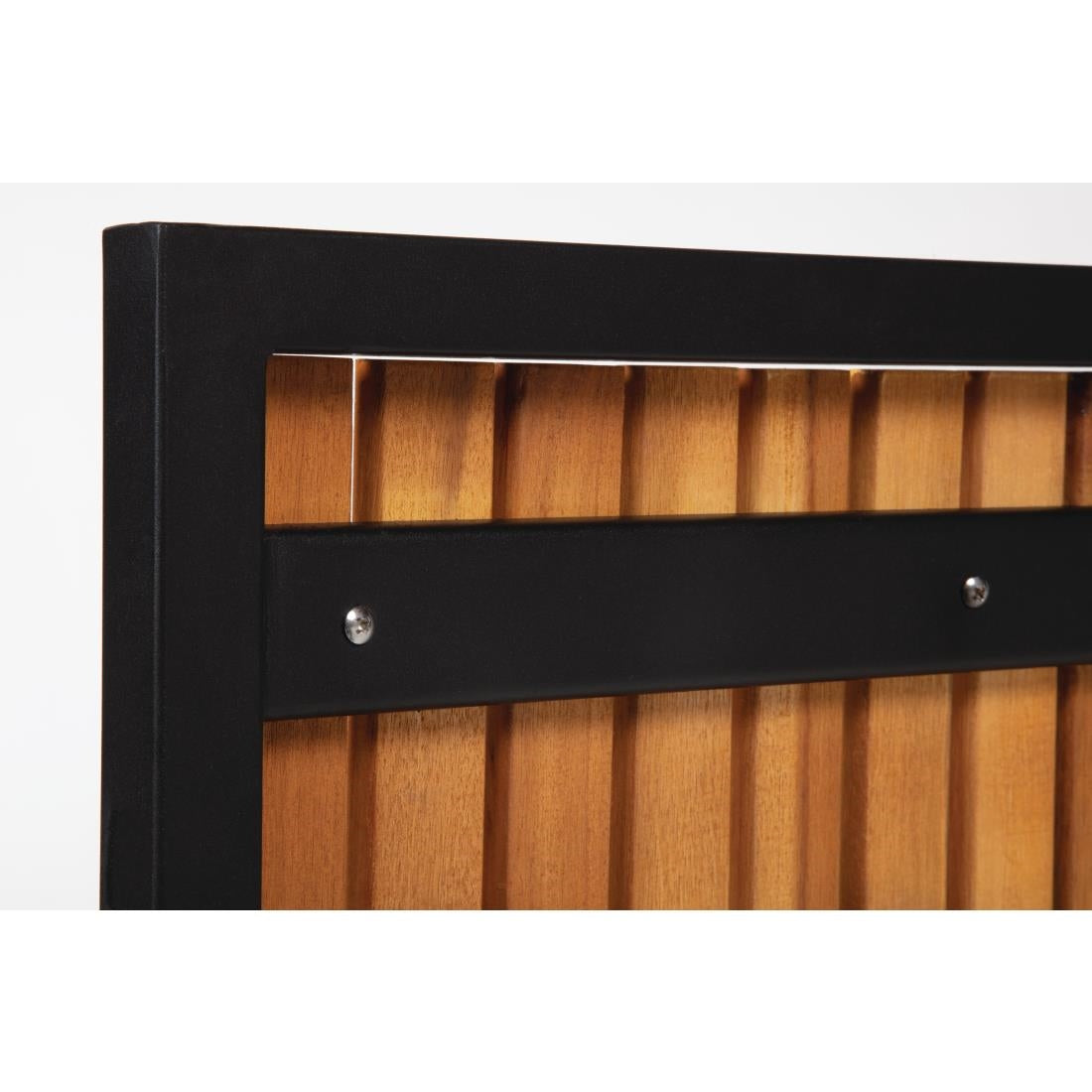 Chaises en acier et acacia Bolero (lot de 4) — DS150