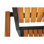 Fauteuils en acier et acacia Bolero (lot de 4) — DS151