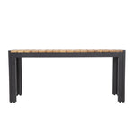 Bancs en acier et acacia Bolero 100 cm (lot de 2) — DS154