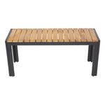 Bancs en acier et acacia Bolero 100 cm (lot de 2) — DS154
