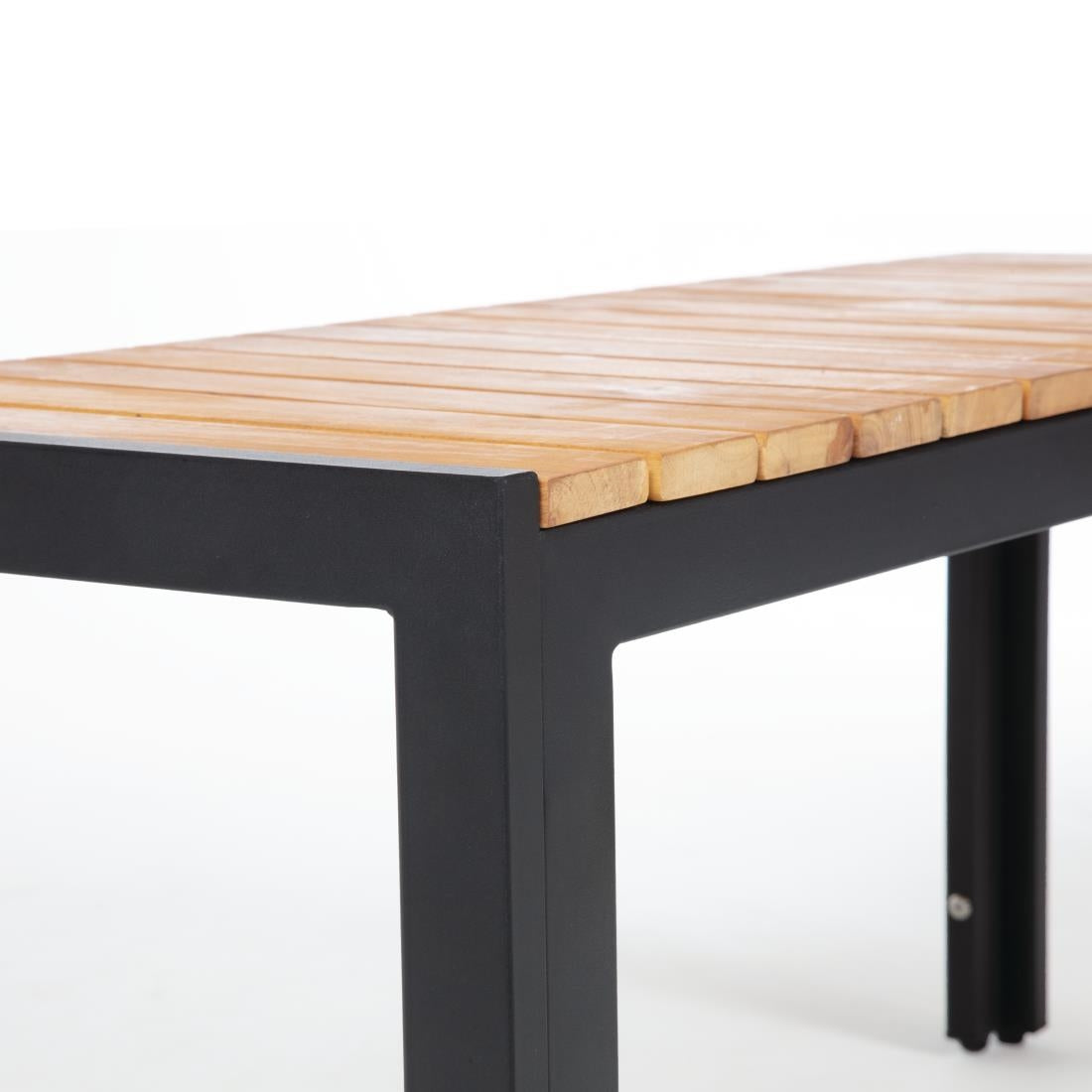 Bancs en acier et acacia Bolero 100 cm (lot de 2) — DS154