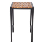 Mange-debout carré en acier et acacia Bolero 60 cm — DS155