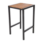Mange-debout carré en acier et acacia Bolero 60 cm — DS155