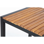 Mange-debout carré en acier et acacia Bolero 60 cm — DS155