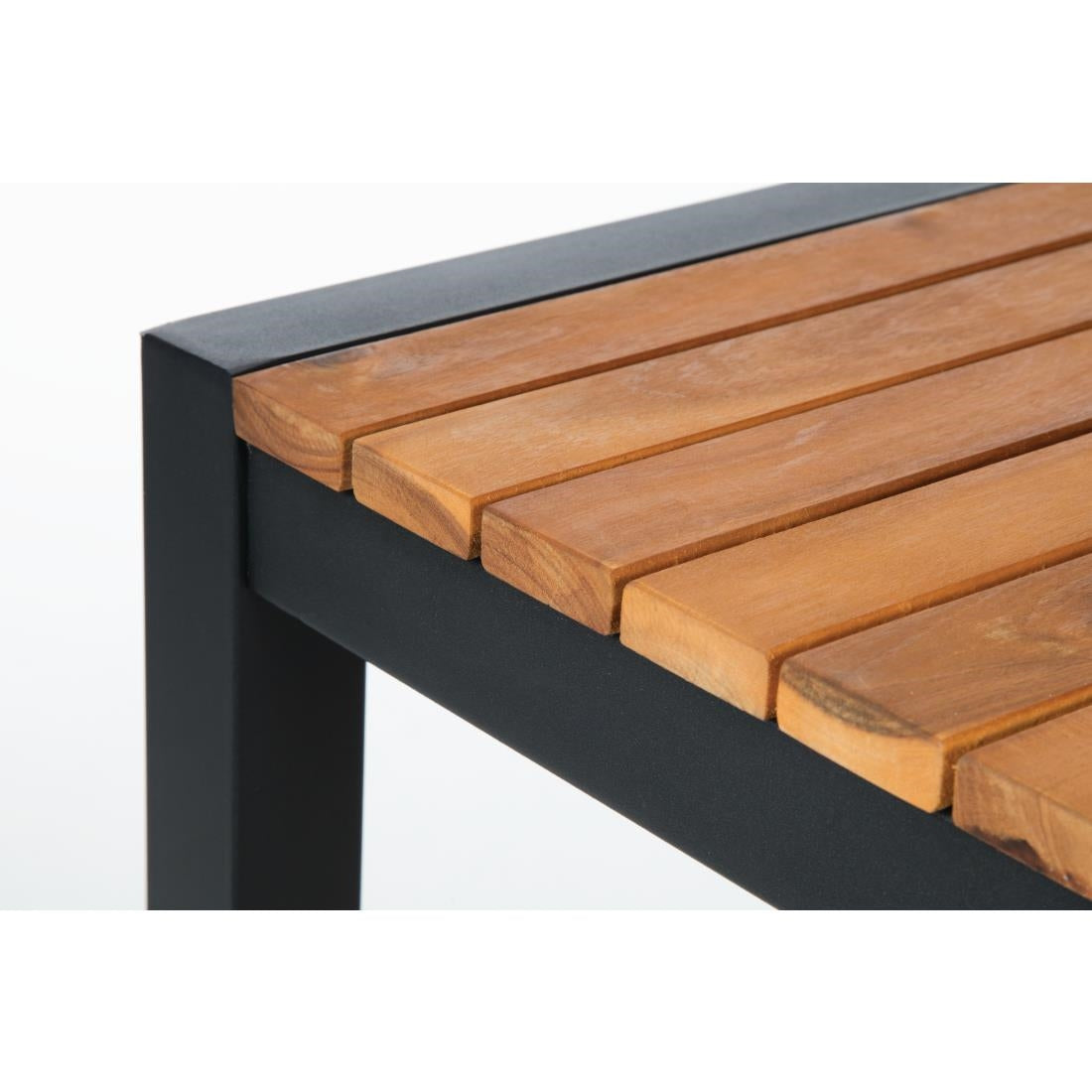 Mange-debout carré en acier et acacia Bolero 60 cm — DS155