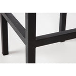 Tabourets de bar en acier noir et acacia Bolero (lot de 2) — DS156