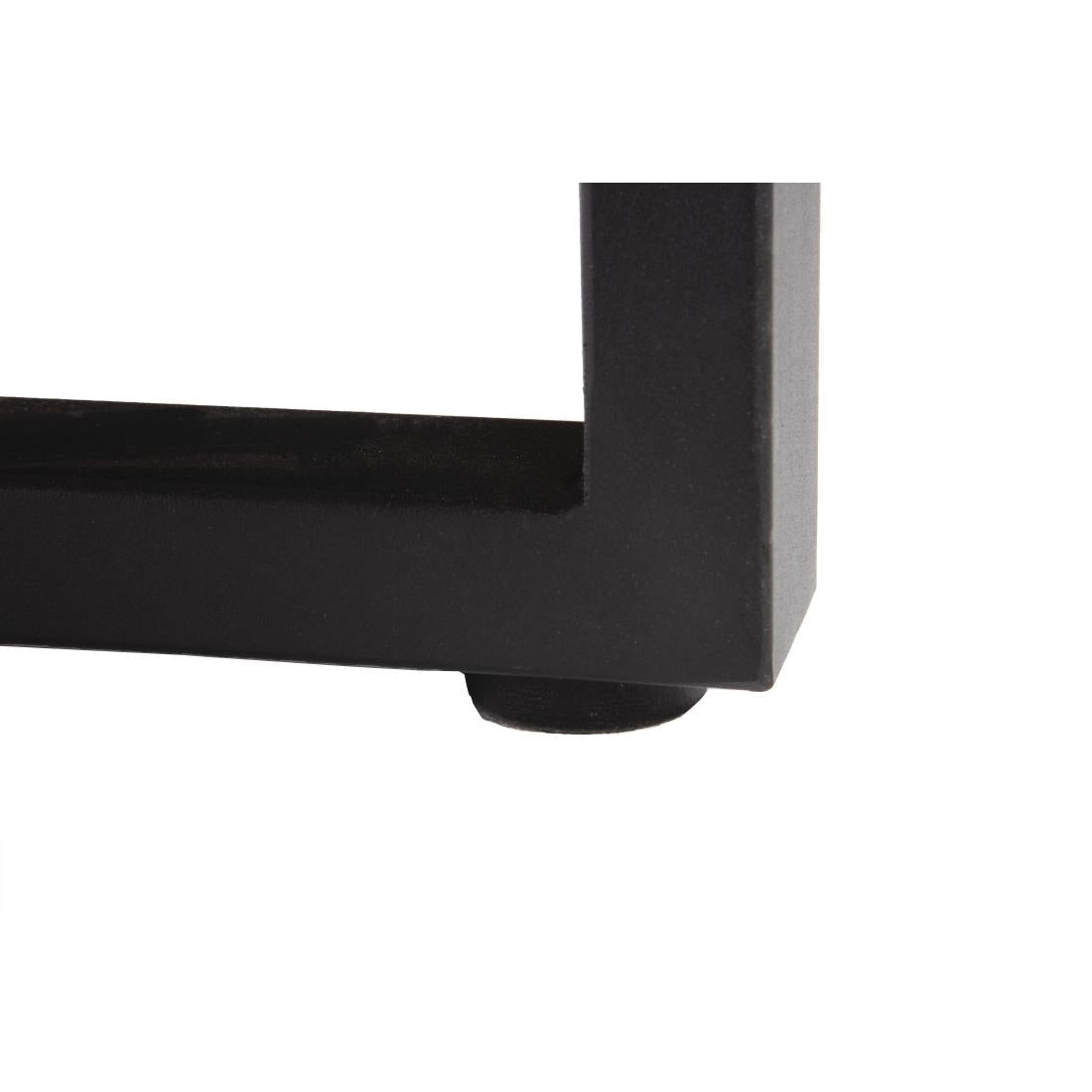 Table industrielle rectangulaire acier et acacia Bolero 180 cm — DS157